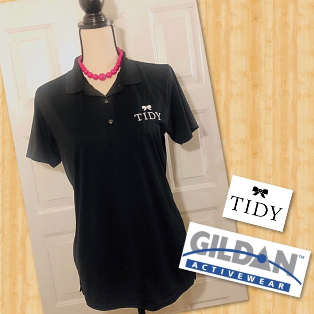 Gildan Tidy Work Polo Short Sleeve Button Down Tee